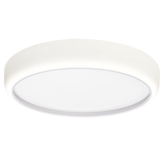 Gea LED Ceiling Lamp In White 39cm Remote Control Included