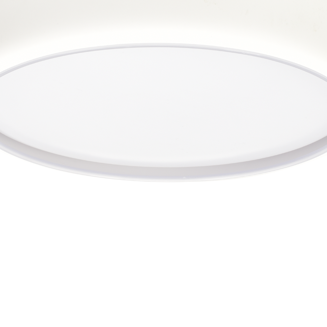 Gea LED Ceiling Lamp In White 39cm Remote Control Included