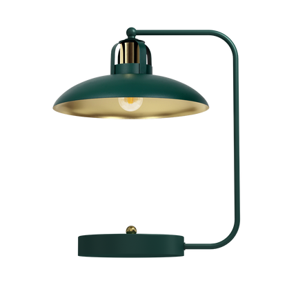 Felix Designer Table Lamp Hand Made Green And Gold