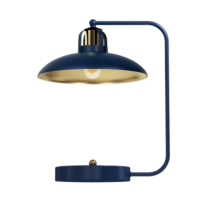 Felix Table Lamp Hand Made In Navy And Gold