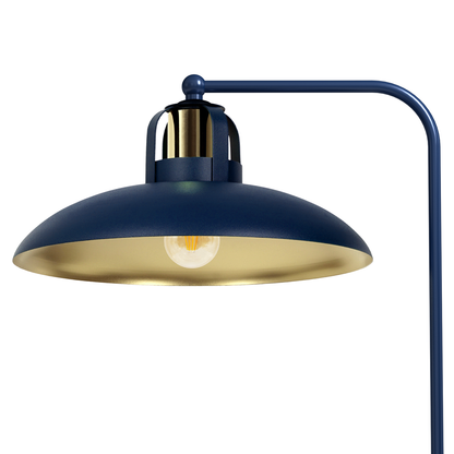Felix Table Lamp Hand Made In Navy And Gold