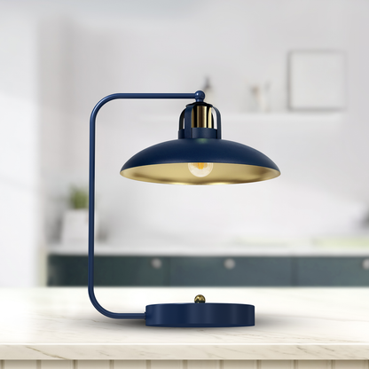 Felix Table Lamp Hand Made In Navy And Gold