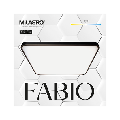 Fabio White Led Ceiling Lamp 47cm Great Value