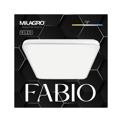 Fabio White Led Ceiling Lamp 37cm Great Value