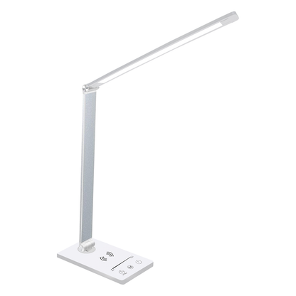 Vario White Desk Lamp Wireless Phone Charging Adjustable Dimmable