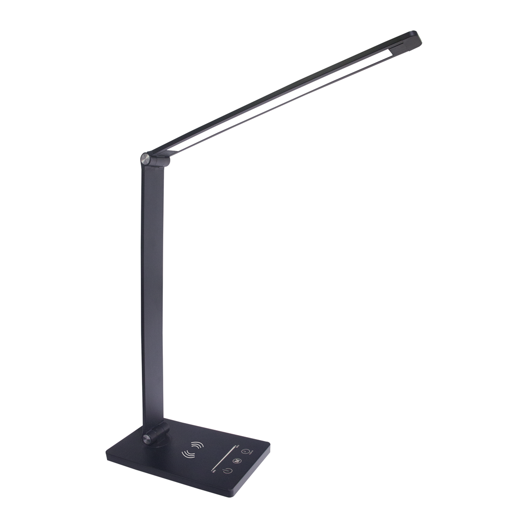 Vario Black Desk Lamp Wireless Phone Charging Adjustable Dimmable