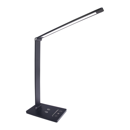 Vario Black Desk Lamp Wireless Phone Charging Adjustable Dimmable