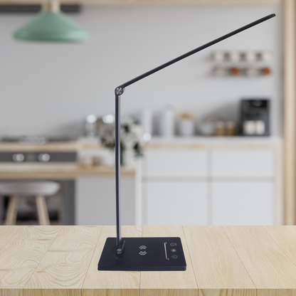 Vario Black Desk Lamp Wireless Phone Charging Adjustable Dimmable