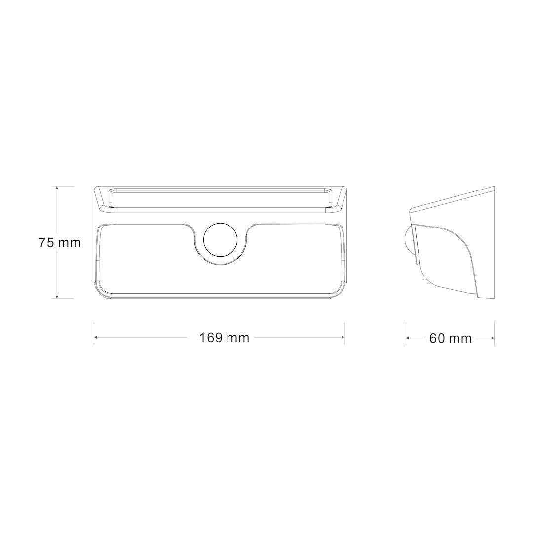 Link Solar Lamp 5W 500Lm 4000K Black