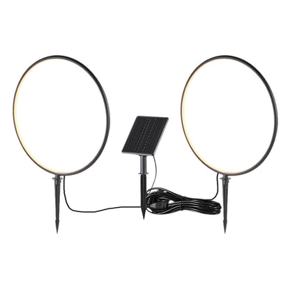 Rings Solar Lamp 2X1.5W 2X25Lm 3000K Black