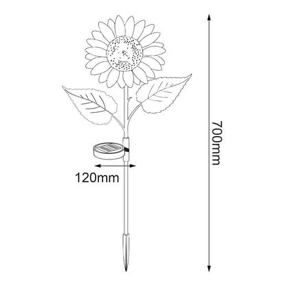 Sunflower Solar Lamp 3000K Ip44 Multicolour