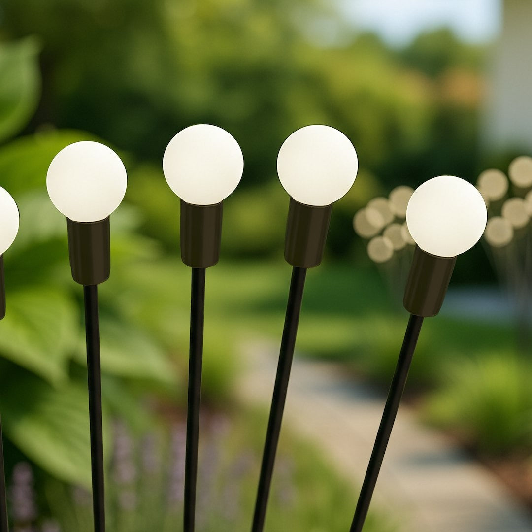 Solar Lamp Multi 8 3000K Ip44 2 Pcs Black