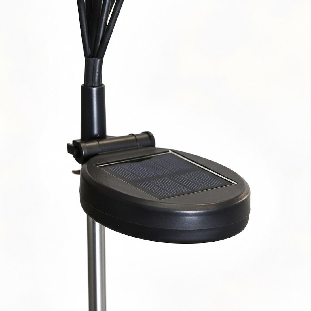 Solar Lamp Multi 8 3000K Ip44 2 Pcs Black