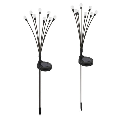 Solar Lamp Multi 8 3000K Ip44 2 Pcs Black