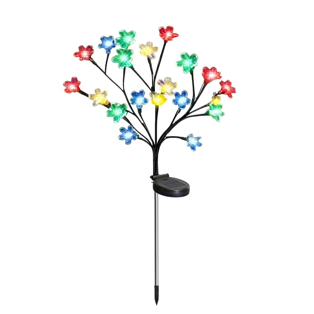 Solar Tree Lamp 84Cm Rgb+3000K Ip44 Black + Transparent