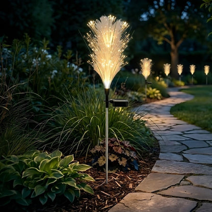 Fiber Solar Lamp 3000K Ip44 White + Green