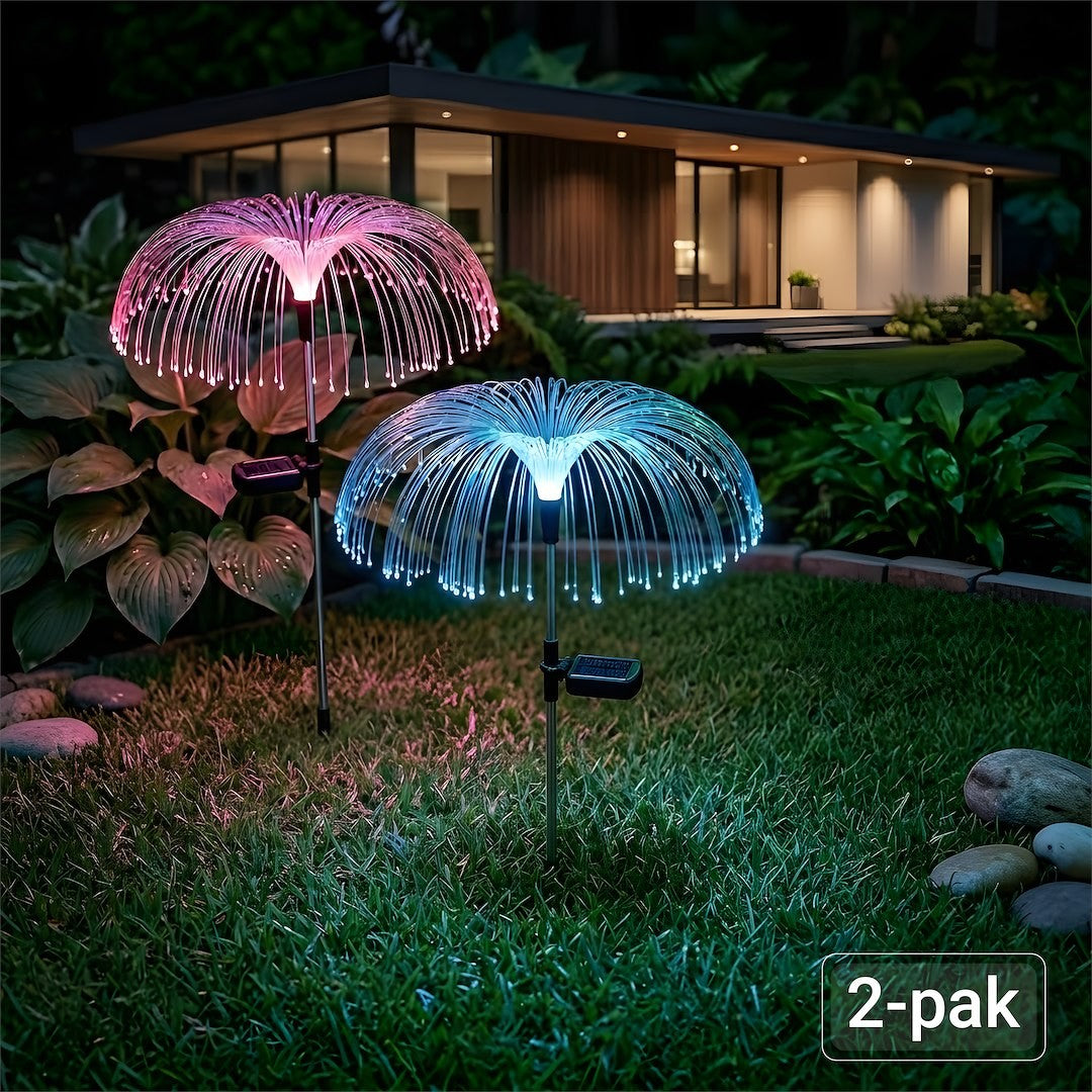 Solar Umbrella Lamp Rgb Ip44 2Pcs Transparent