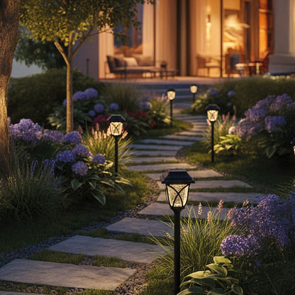 Solar Lawn Lamp 3000K Ip44 Black