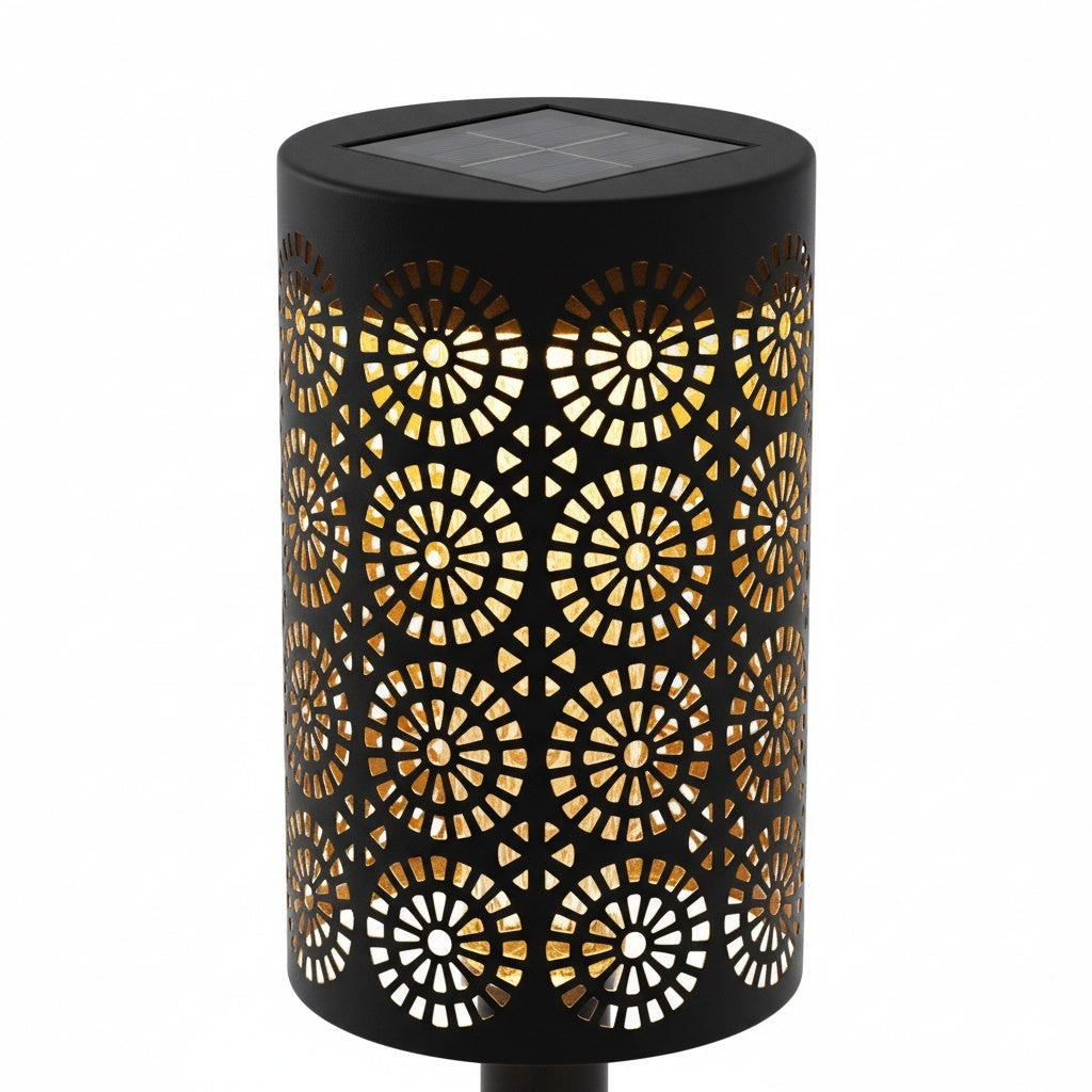Solar Lamp Decor 3000K Ip44 4Pcs Black