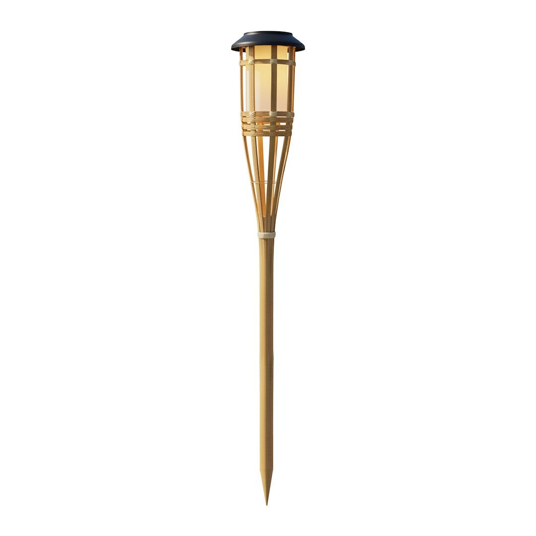 Bamboo Solar Lamp 1800K Ip44 Bamboo