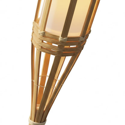 Bamboo Solar Lamp 1800K Ip44 Bamboo