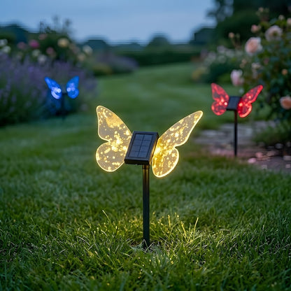 Butterfly Rgb Solar Lamp Ip44 Multicolour
