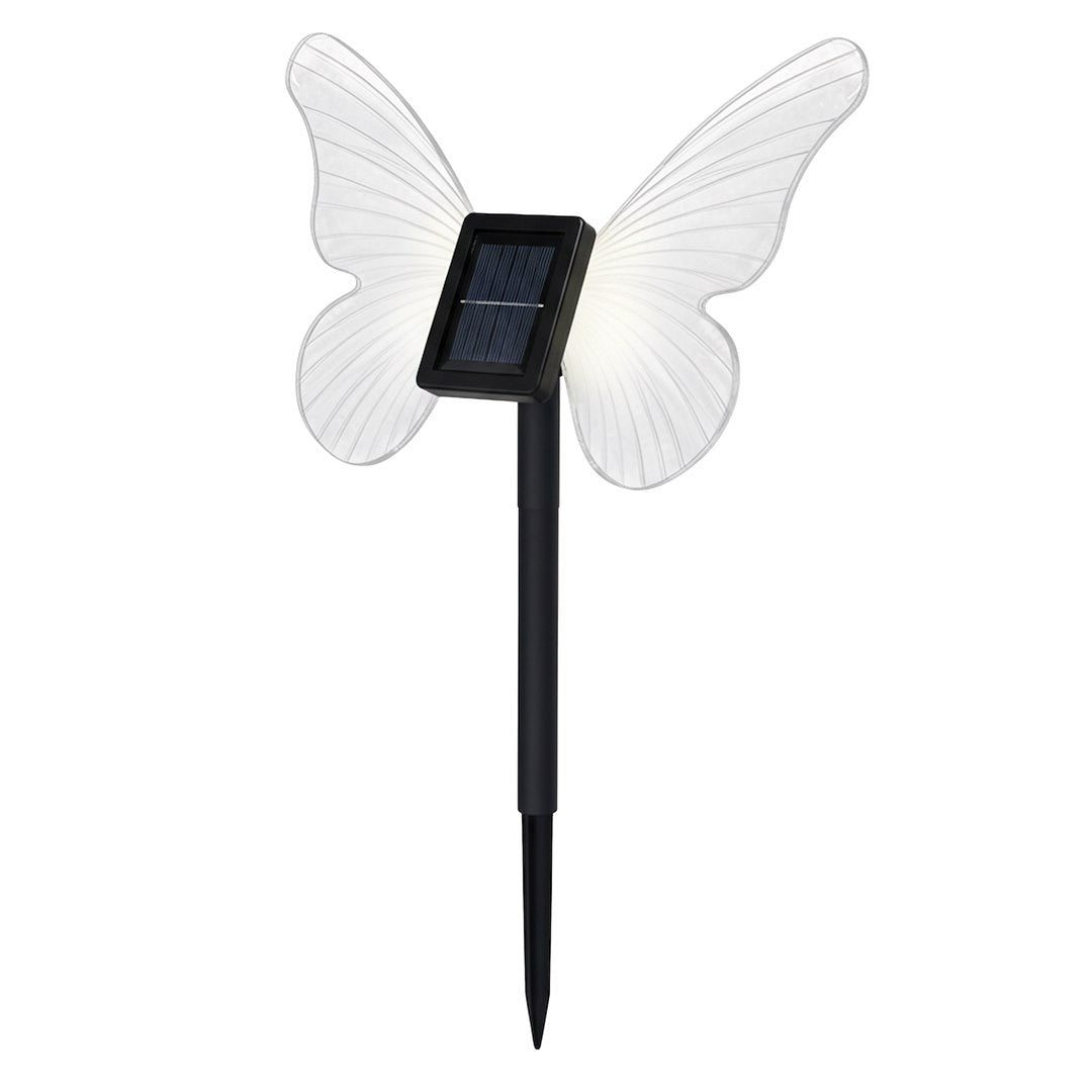 Butterfly Solar Lamp 3000K Ip44 Transparent
