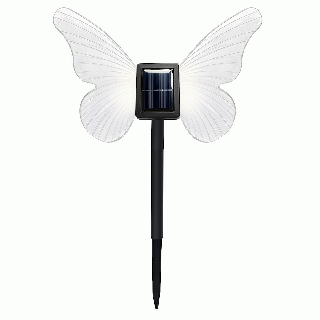 Butterfly Solar Lamp 3000K Ip44 Transparent