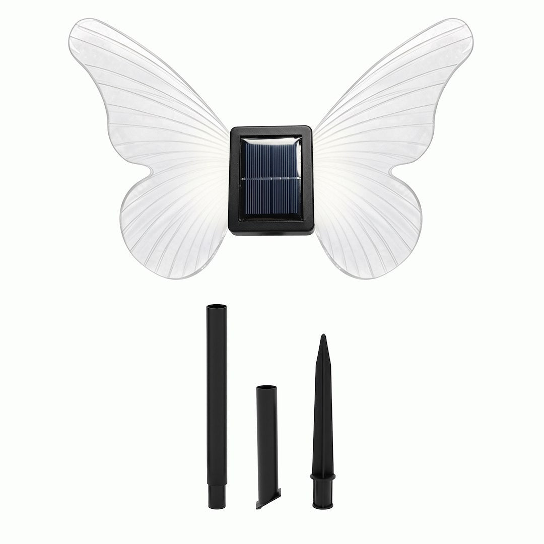 Butterfly Solar Lamp 3000K Ip44 Transparent