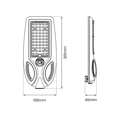 Venice Solar Lamp 50W 450Lm 4000K Ip65 Black