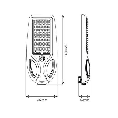 Venice Solar Lamp 100W 750Lm 4000K Ip65 Black