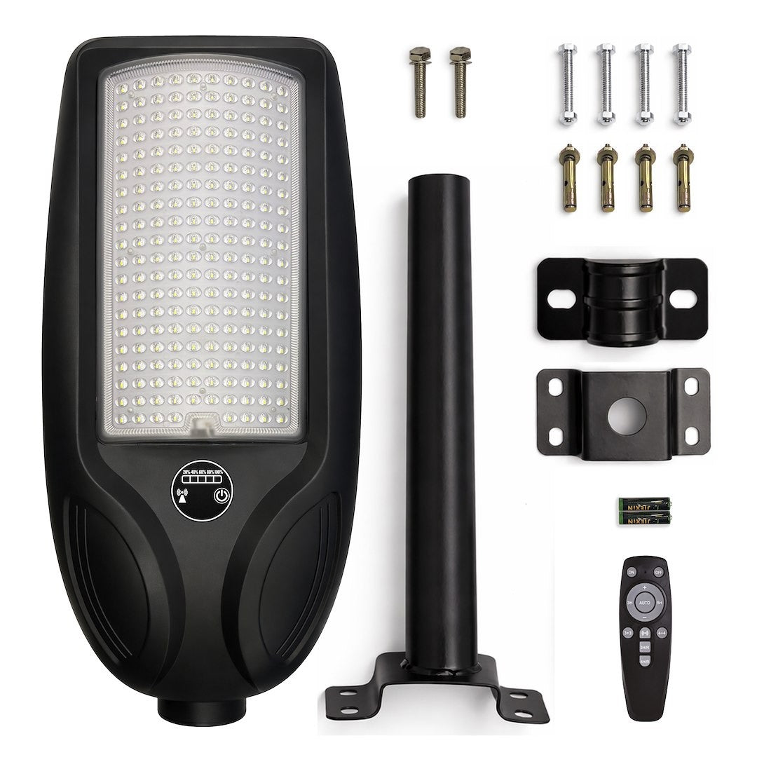 Venice Solar Lamp 200W 1500Lm 4000K Ip65 Black