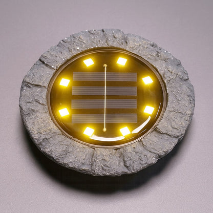 Rock Solar Lamp 3000K Ip44 Grey