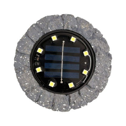 Rock Solar Lamp 3000K Ip44 Grey