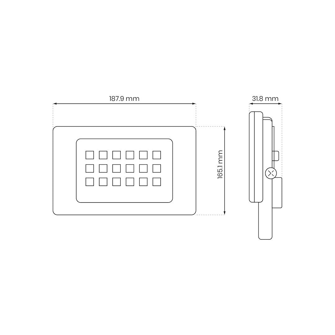 LED floodlight 50W 4000K