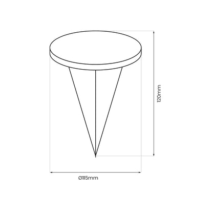 Solar Deck Lamp 3000K IP44