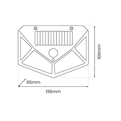 Batman 4000K IP44 Solar Lamp