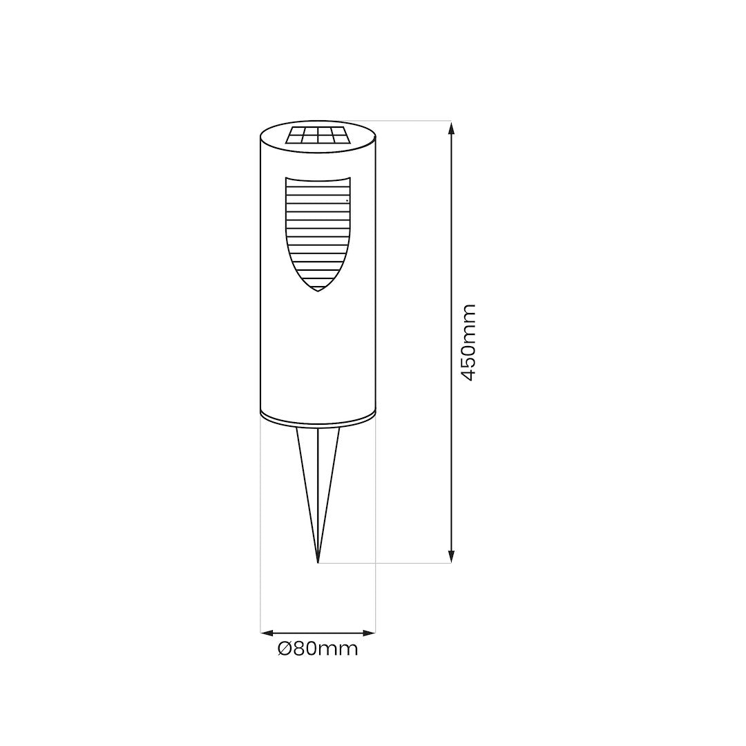 Mike 3000K Solar Pole