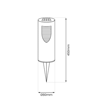 Mike 3000K Solar Pole