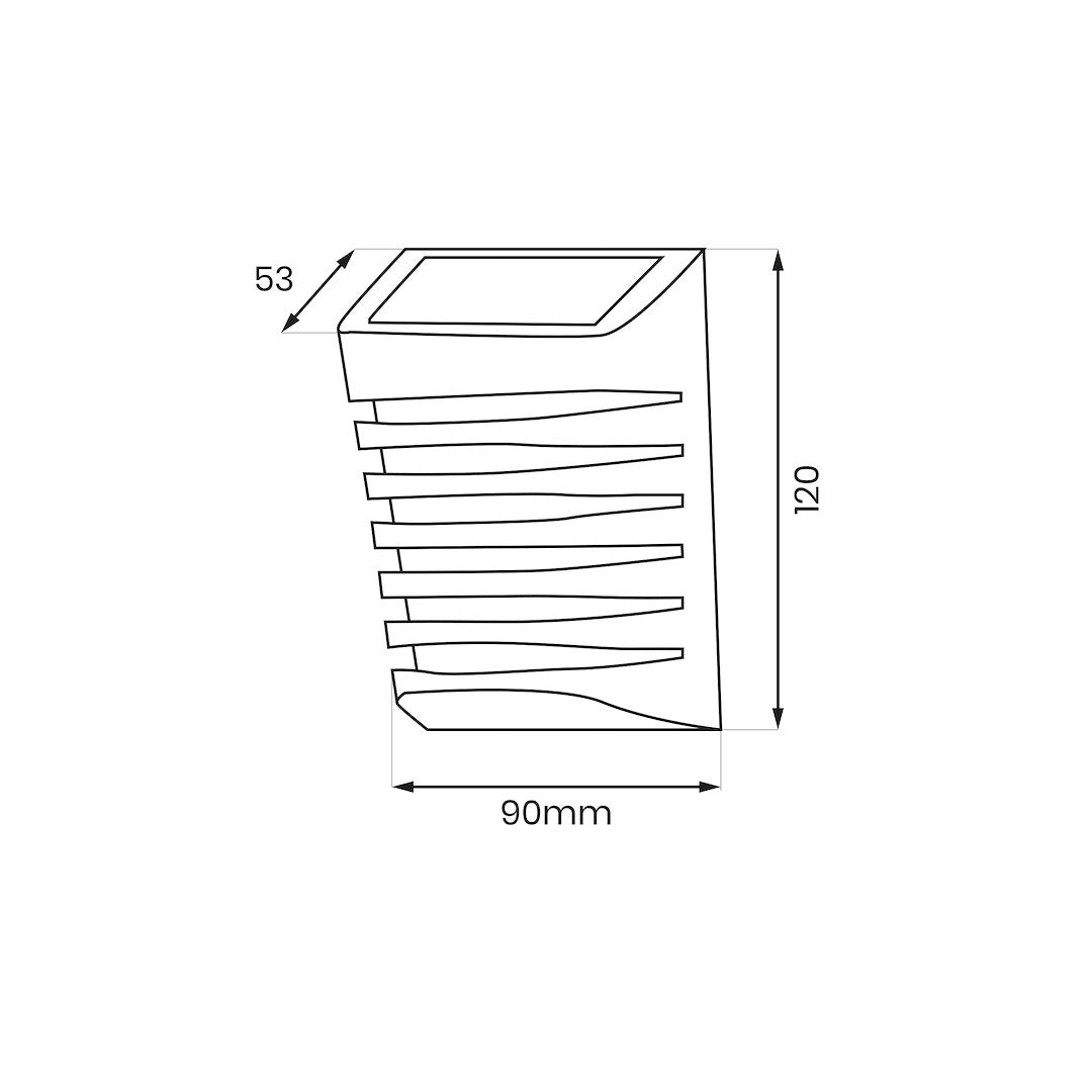 Solar Strip Wall Lamp 3000K