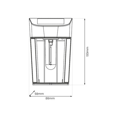 Eno 3000K Solar Wall Lamp