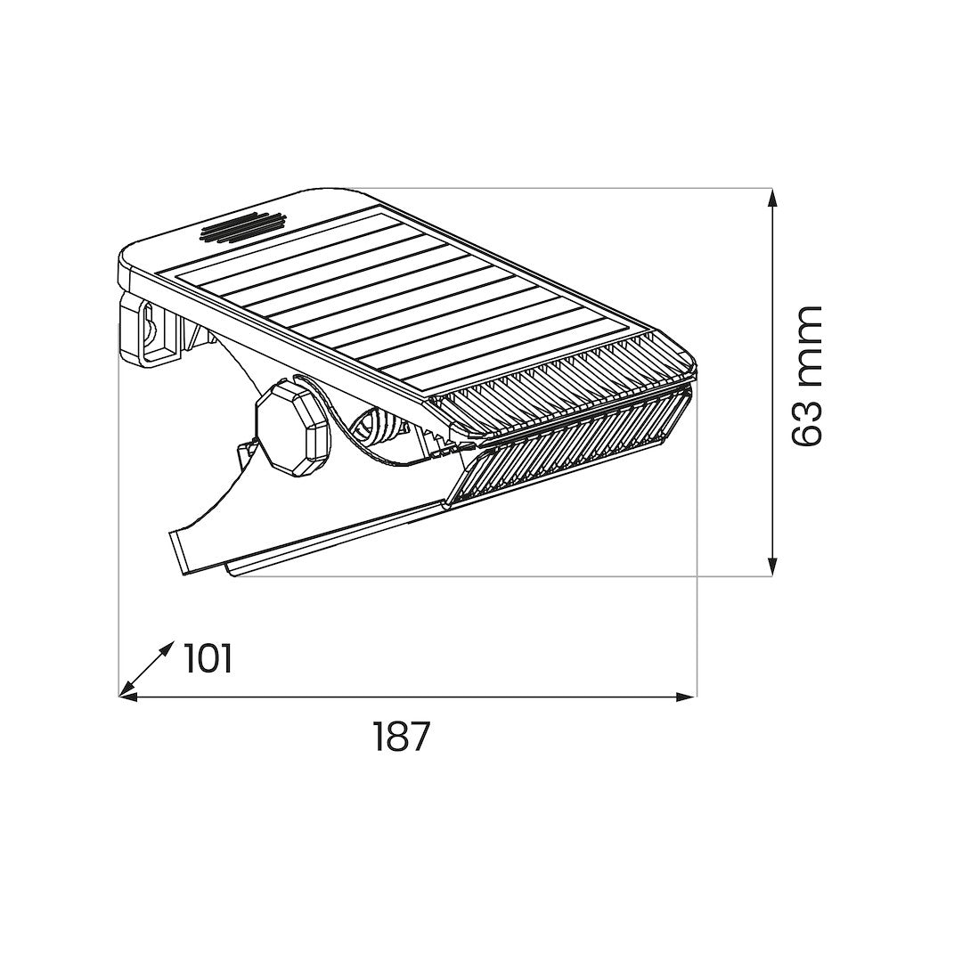 Clips 4W 4000K IP44 Solar Lamp