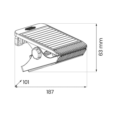 Clips 4W 4000K IP44 Solar Lamp