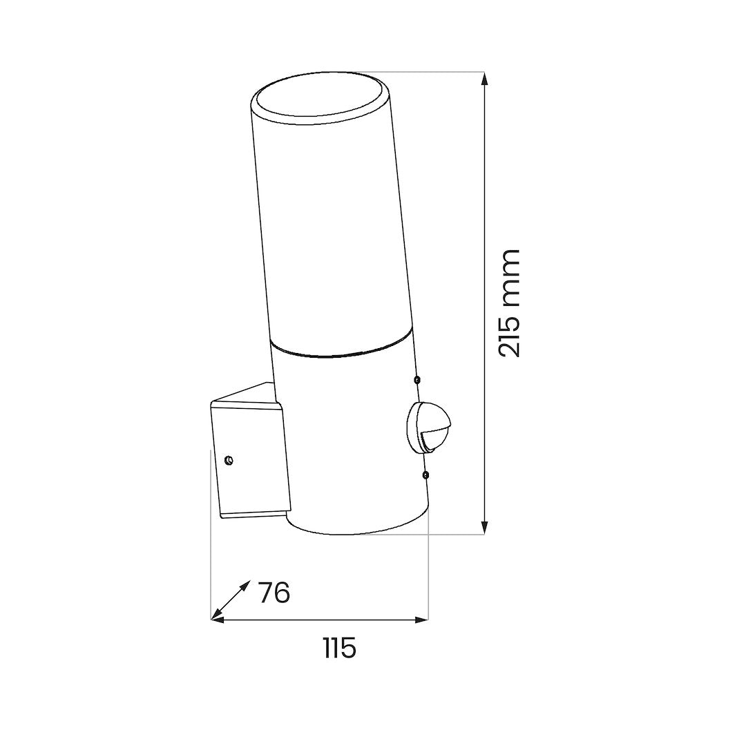 Harlem Garden Wall Lamp 1xE27 IP44 PIR