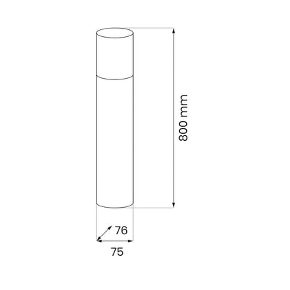 Harlem Garden Post 1xE27 IP44 80cm