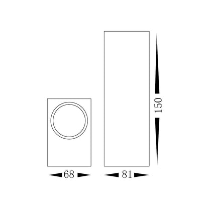 BOKA Garden Wall Lamp 2xGU10 IP44
