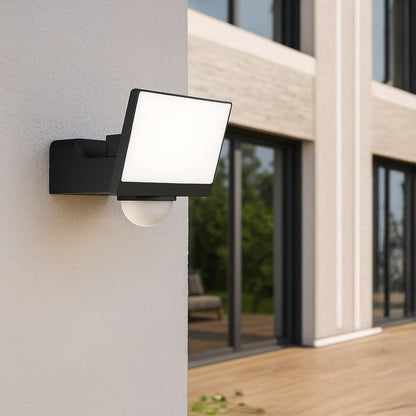 Davos LED Floodlight 30W 2000lm 4000K Black Premium PIR