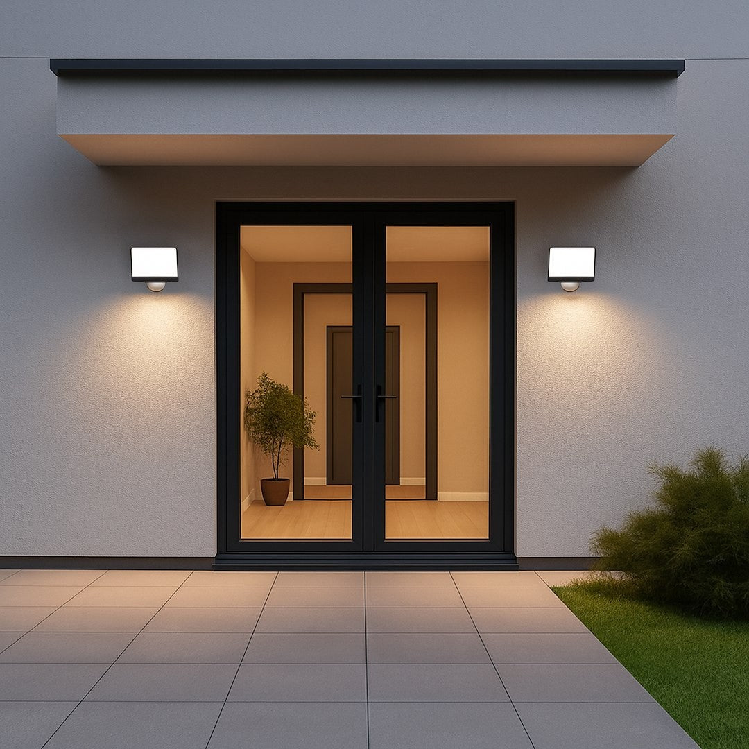 Davos LED Floodlight 30W 2000lm 4000K Black Premium PIR