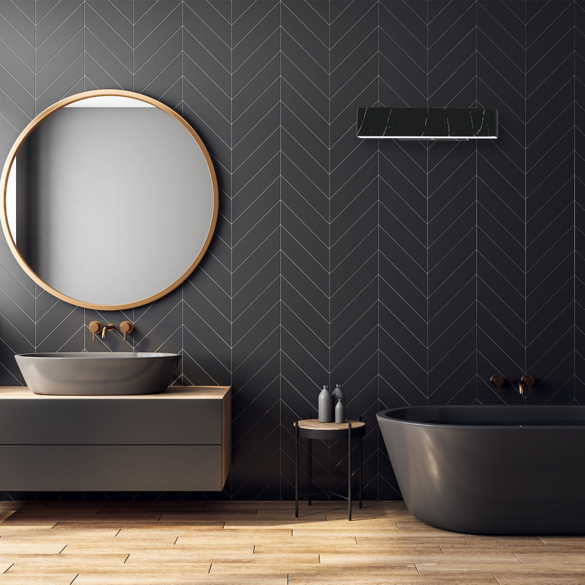 Wall Lamp Pierce Black 12W LED