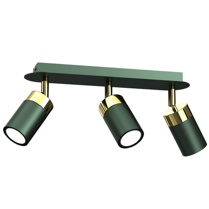 Ceiling Lamp Joker Green/Gold 3XGU10